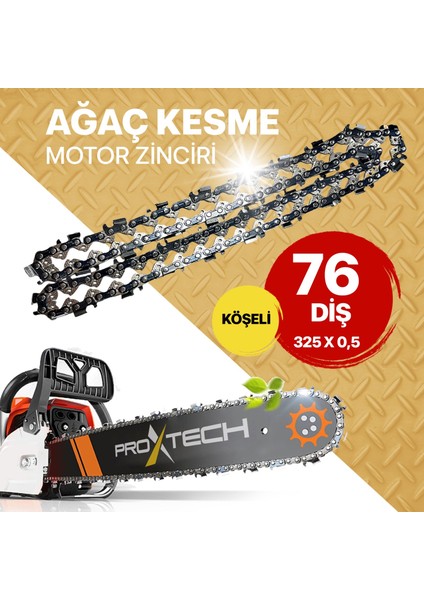 Profesyonel Yüksek Keskınlık,325/0,5-76(38) Köşeli Motorlu Testere Zinciri 38 Diş