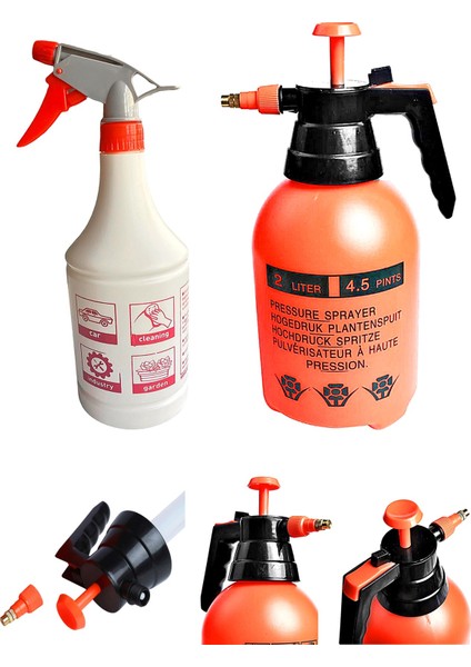 Profesyonel Çok Fonksiyonlu Taşınabilir 1 Litre 2 Litre Boş Fısfıs Sprey Şişesi 2li Set