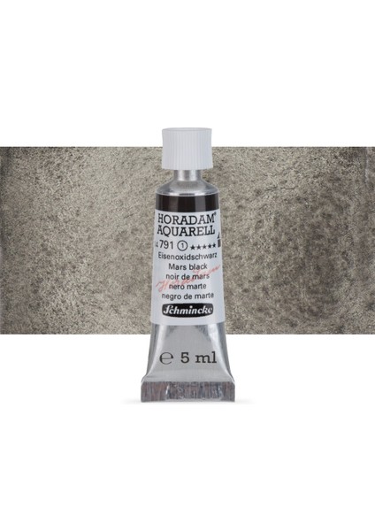: Horadam Aquarell Tüp Sulu Boya : 5 ml : Mars Black