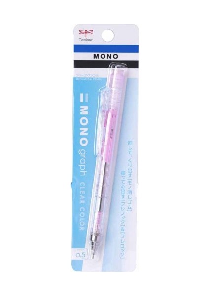 : Mono Graph Mekanik Kurşun Kalem : 0,5 mm : Şeffaf Pembe fiyatları