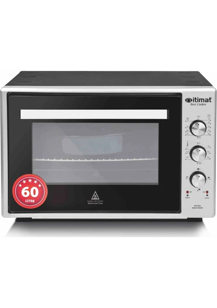 Itimat 8062 Köşeli Fırın 60LT Inox