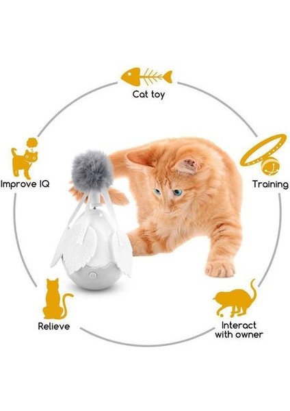Pet Hareketli Oyuncak Akıllı Elektronik Tumbler Topu Interaktif Kedi Oyuncak Chaser Kittens Entertainment Egzersiz Kedi Oyuncakları (Yurt Dışından) fırsatları