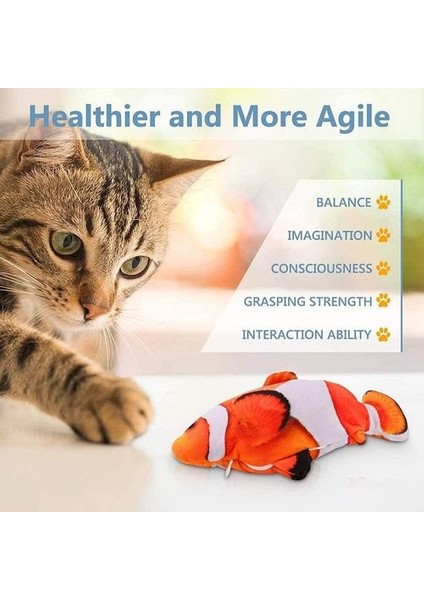 Elektronik Pet Kedi Oyuncak Peluş Elektrikli Wagging Balık Simülasyon Oyuncak Balık Için Balık USB Şarj Köpek Kedi Çiğneme Oynama Isırma Kedi Buzlama Kedi Oyuncakları (Yurt Dışından) fiyatları