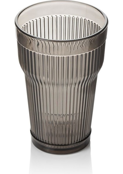 Akrilik Barok Füme Uzun Bardak