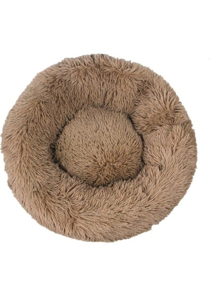 50CM Pet Kedi Yuvarlak Kabarık Yatak Peluş Mat (Yurt Dışından)