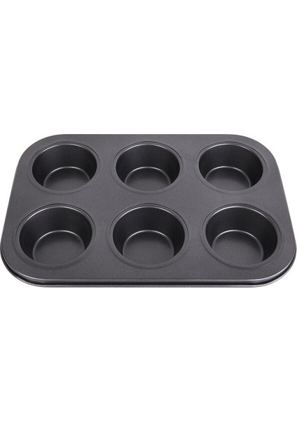 Yapışmaz Kek Kalıbı 6 Bardak Muffin Kalıbı Silikon (Yurt Dışından)