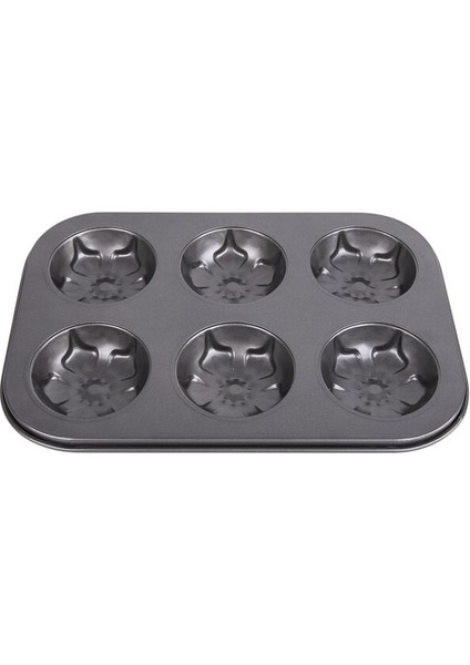 Yapışmaz Kek Kalıbı 6 Bardak Muffin Kalıbı Silikon (Yurt Dışından)