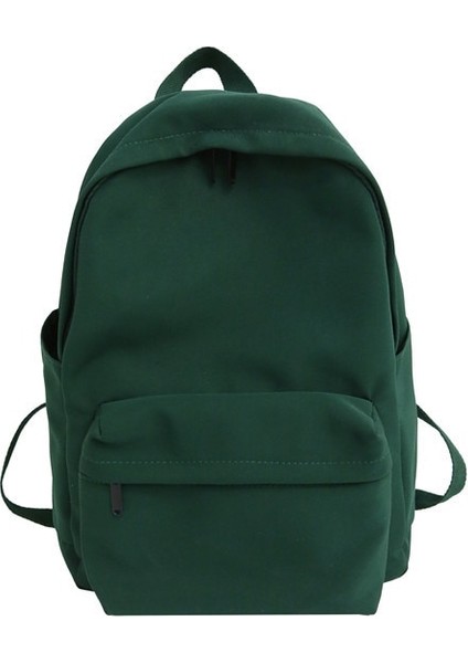 Düz Renkte Su Geçirmez Moda Genç Kız Sırt Çantası (Yurt Dışından)