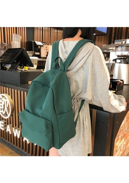Düz Renkte Su Geçirmez Moda Genç Kız Sırt Çantası (Yurt Dışından) fiyatları