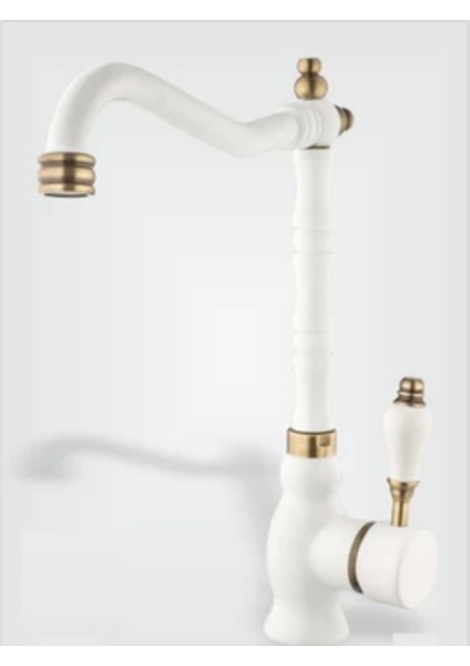 Rustik Evye Bataryası Beyaz Gold