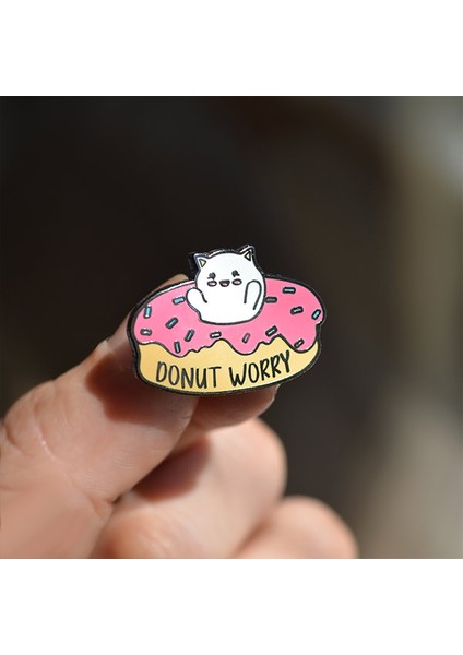 Donut Worry Broş