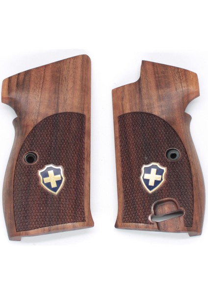 Sıg P210 Ortapedik Halkalı Ahşap Tabanca Kabzesi