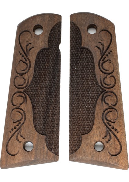 Colt 1911 Ahşap Tabanca Kabzesi