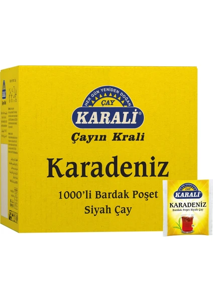 Karadeniz Bardak Poşet Siyah Çay 1000''li (1,5gr.)