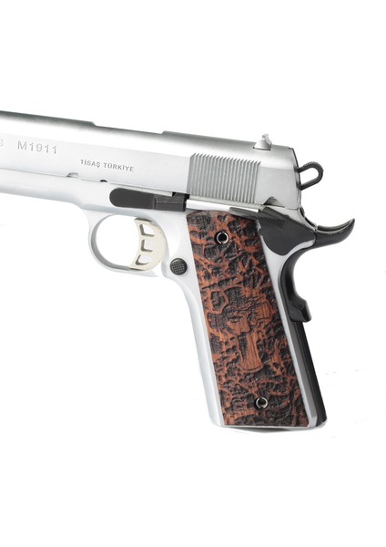 Colt 1911 Ceviz Ağacı Tabanca Kabzesi