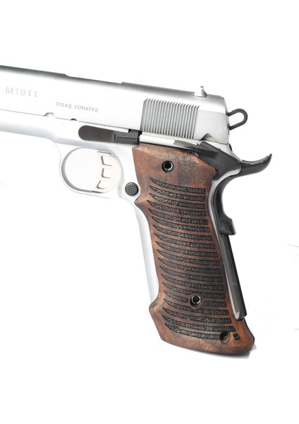 Colt 1911 Atış Kabzesi Doğal Ceviz Ağacı T110