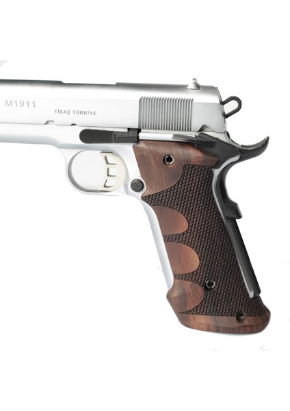 Colt 1911 Atış Kabzesi Doğal Ceviz Ağacı T128