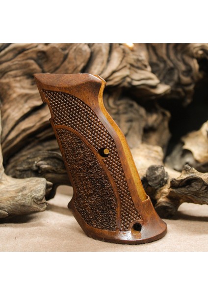 Cz 75 B Atış Tabanca Kabzesi Ceviz Ağacı Desenli Tema T99