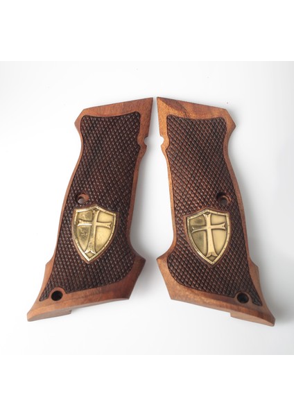 Cz 75B Atış Haç Baklava Motif Ceviz Ahşap Kabzesi