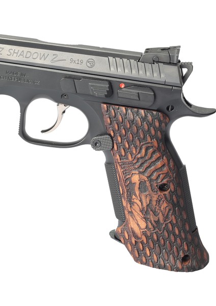 Cz Shadow 2 Atış Ejderha Ceviz Ağacı Ahşap Tabanca Kabzesi T86
