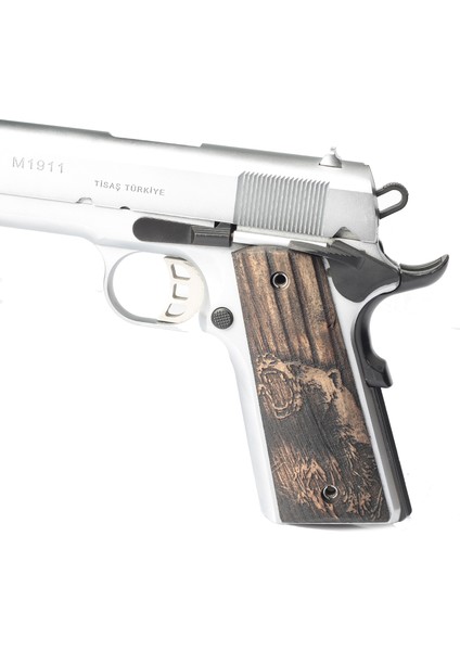 Colt 1911 Kabartma Ayı Figürlü Kabze T51