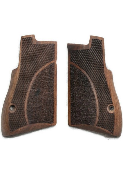 Desert Eagle Ceviz Ağacı Tabanca Kabzesi Çift Desen T99
