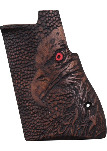 Desert Eagle Ceviz Ağacı Tabanca Kabzesi Kartal Temalı T02