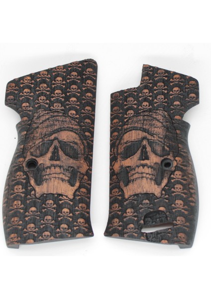 Sıg P210 Ortapedik Halkalı Ahşap Tabanca Kabzesi