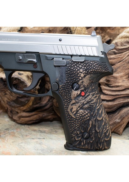 Sıg Sauer P229 Ceviz Ağacı Kabze T02