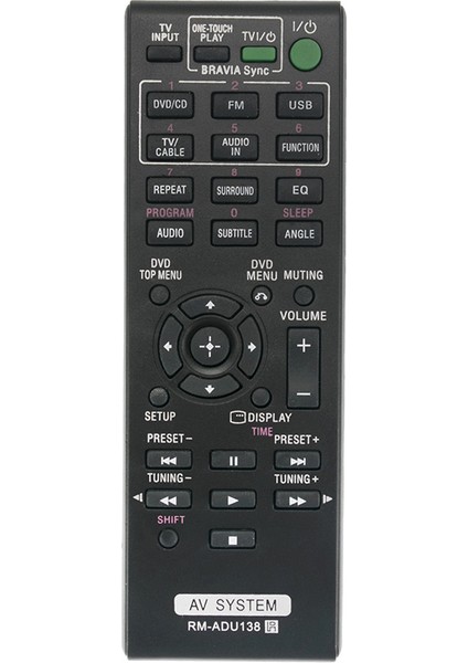 RM-ADU138 Sony Av Sistemi Için Uzaktan Kumandayı Değiştirin DAV-TZ145 HBD-TZ140 HBD-TZ145