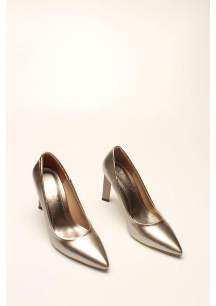 Platin Rugan Kadın Stiletto