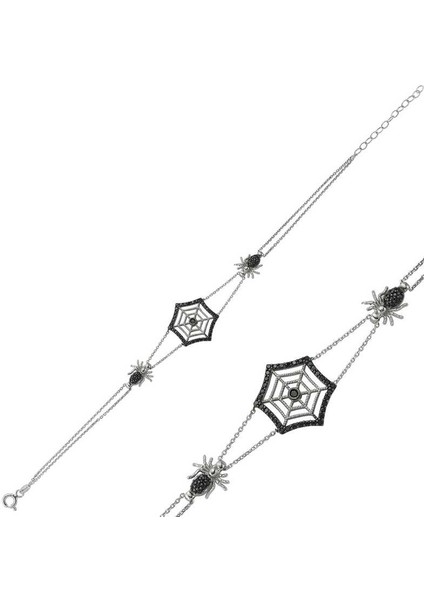 Gümüş Örümcek Ağı Bayan Bileklik fiyatları