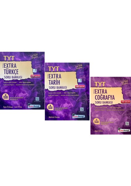 TYT 2023 Türkçe + Tarih + Coğrafya Extra Soru Seti 3 Kitap