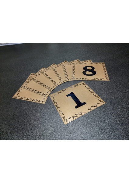 Kapı Numarası 10X12 cm Yapışkanlı No 1'den 8 E fiyatları