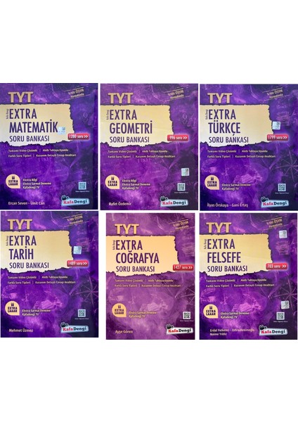 TYT 2023 Eşit Ağırlık Extra Soru Bankası Seti 6 Kitap