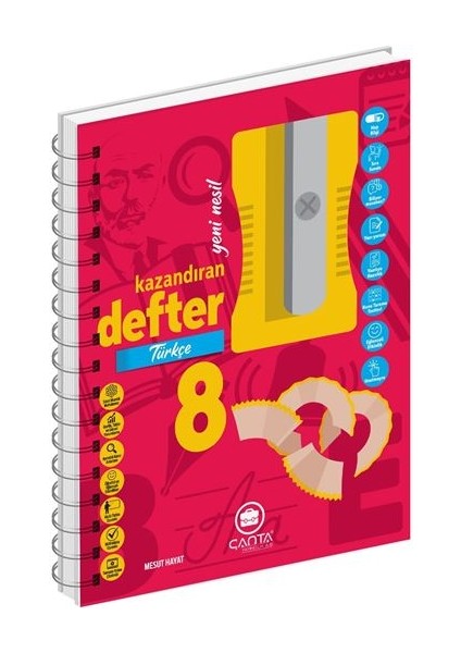 Çanta Yayınları Yayınları 8.Sınıf Türkçe Okula Yardımcı Kazandıran Defter