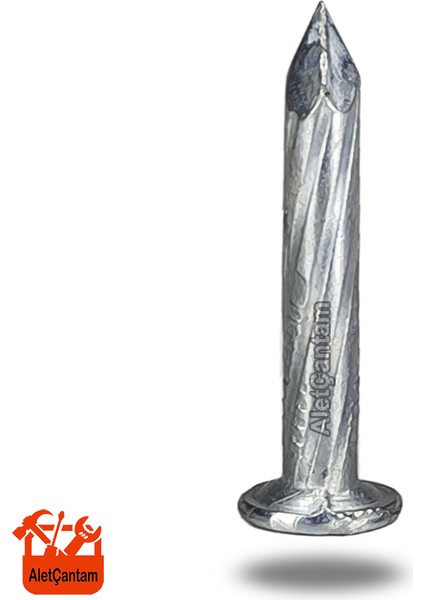 Çelik Çivi Beton Çivisi Beyaz Galvaniz Kaplamalı 4cm