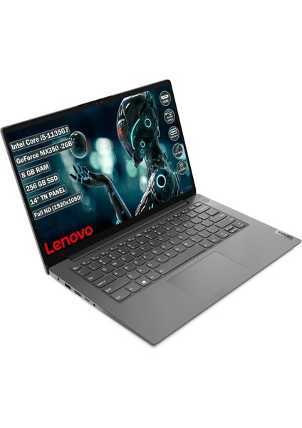 14" V14 G2 82KA00ECTX CORE i5 1135G7-8GB RAM-256GB SSD-2GB MX350-FDOS