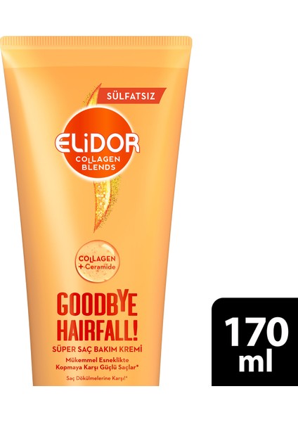 Collagen Blends Sülfatsız Süper Saç Bakım Kremi Goodbye Hairfall Saç Dökülmelerine Karşı 170 ml