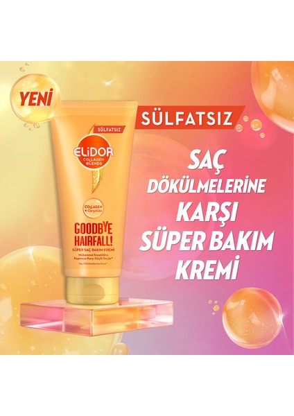 Collagen Blends Sülfatsız Süper Saç Bakım Kremi Goodbye Hairfall Saç Dökülmelerine Karşı 170 ml