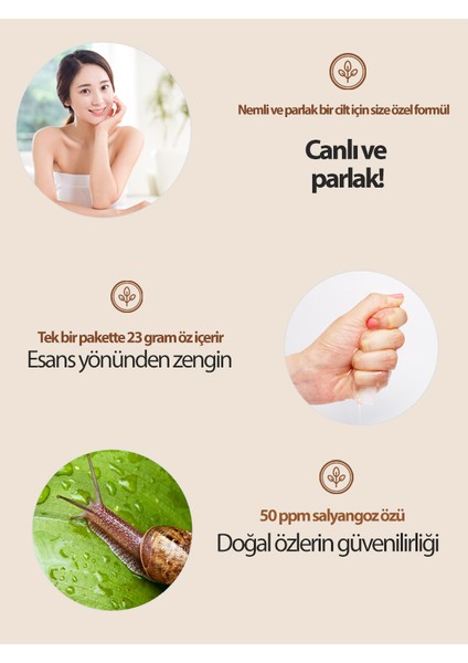 Fascy Salyangoz Özlü Doğal Esneklik Kazandırıcı Maske modelleri