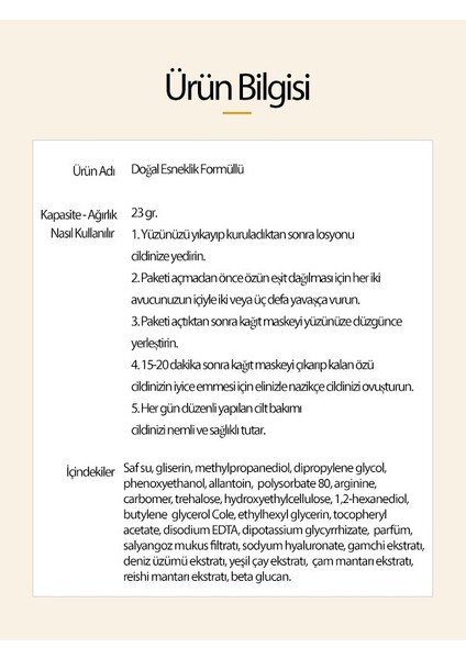 Fascy Salyangoz Özlü Doğal Esneklik Kazandırıcı Maske indirimleri