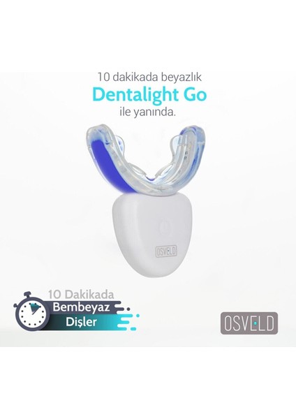 Dentalight Go Mavi Işık Teknolojisi ile Diş Beyazlatma Cihazı - Beyaz