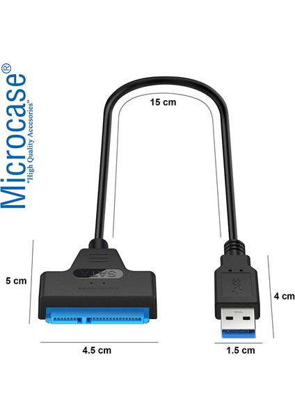 USB 3.0 To 2.5 Inç Sata HDD SSD Çevirici Veri Aktarma Kurtarma Kablosu - AL2625 modelleri
