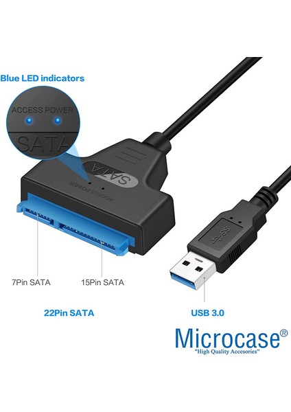 USB 3.0 To 2.5 Inç Sata HDD SSD Çevirici Veri Aktarma Kurtarma Kablosu - AL2625 fırsatları
