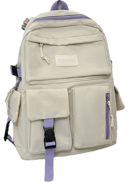 Büyük Kapasiteli Sırt Çantası - Beyaz (Yurt Dışından)