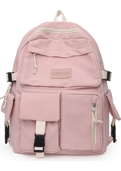 Büyük Kapasiteli Sırt Çantası - Pembe (Yurt Dışından)
