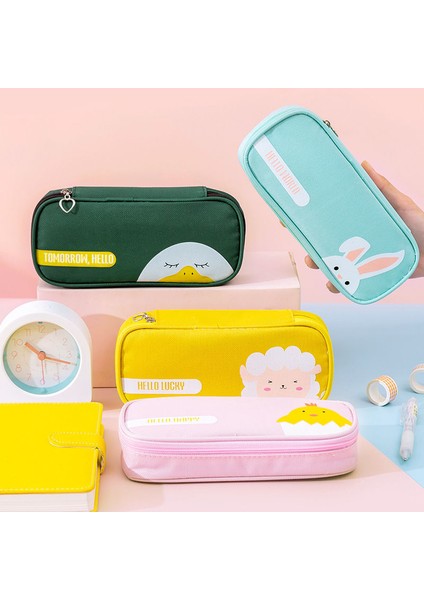 Basit Çizgi Film Büyük Kapasiteli Kalem Kutusu fiyatları