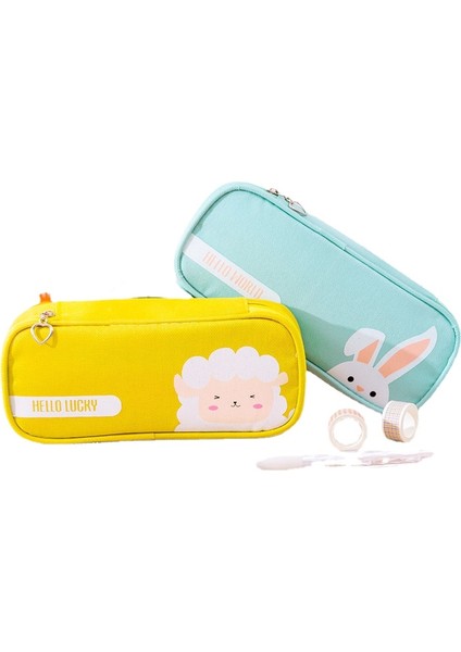 Basit Çizgi Film Büyük Kapasiteli Kalem Kutusu fırsatları