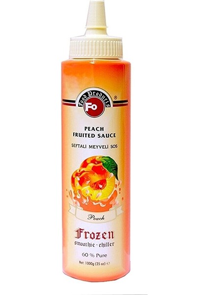 Frozen Şeftali Meyveli Sos Meyve Püresi 1 kg
